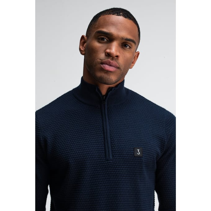 Butcher of Blue Structure Halfzip Alaska Blue Taglia: S | Maglioni a maglia Outlet | Uomo | Blu