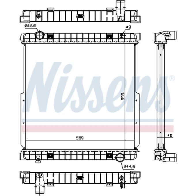 Radiator, motorkoeling NISSENS 63333