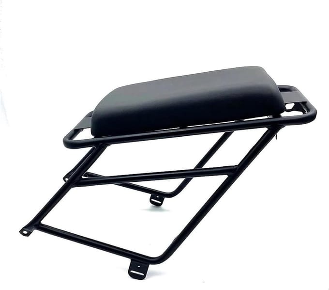 Motorfiets Bagagerek - Achterdrager Plank - Extra Opbergruimte - Stalen Legering - 700 Gram - Zwart