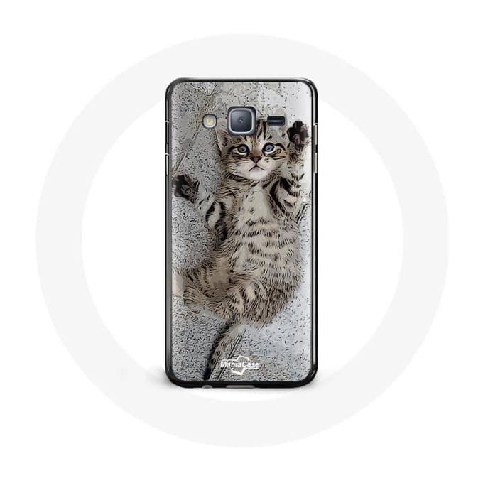 Case voor Samsung galaxy J7 2016 Schattig Bengaals katje