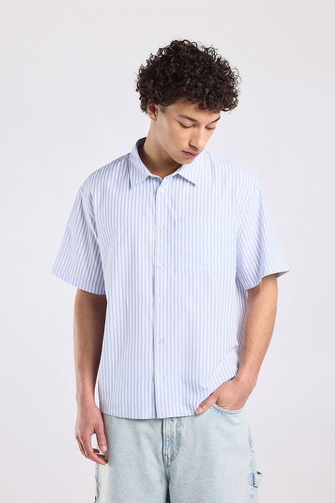 America Today Ivo White/blue Taglia: XXL | Camicie Casual Outlet | Uomo | Bianco