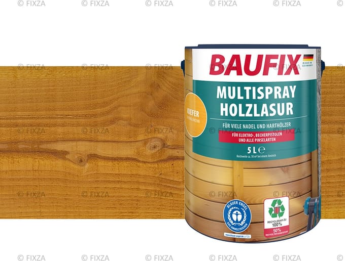BAUFIX Multispray houtbeits 5 liter (Grenen zijdeglans)