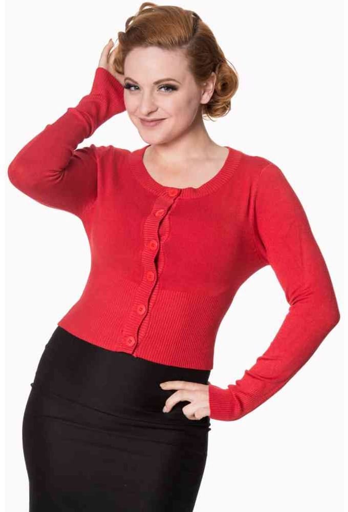 Dancing Days - DOLLY Cardigan - 3XL - Rood
