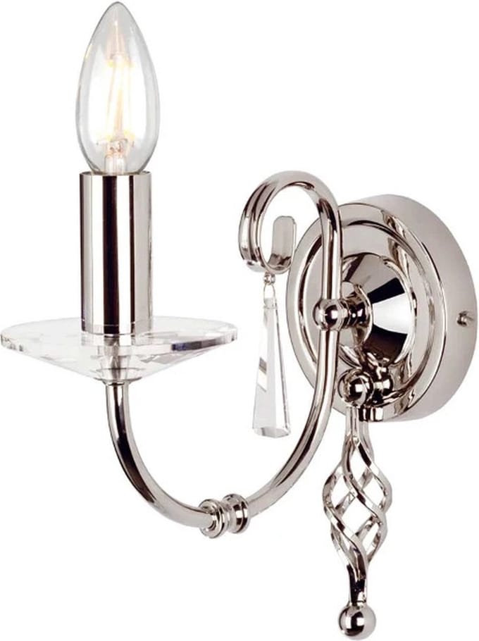 Elstead Lighting LED Wandlamp Aegean | 1X E14 Max 60W | Polished Nickel