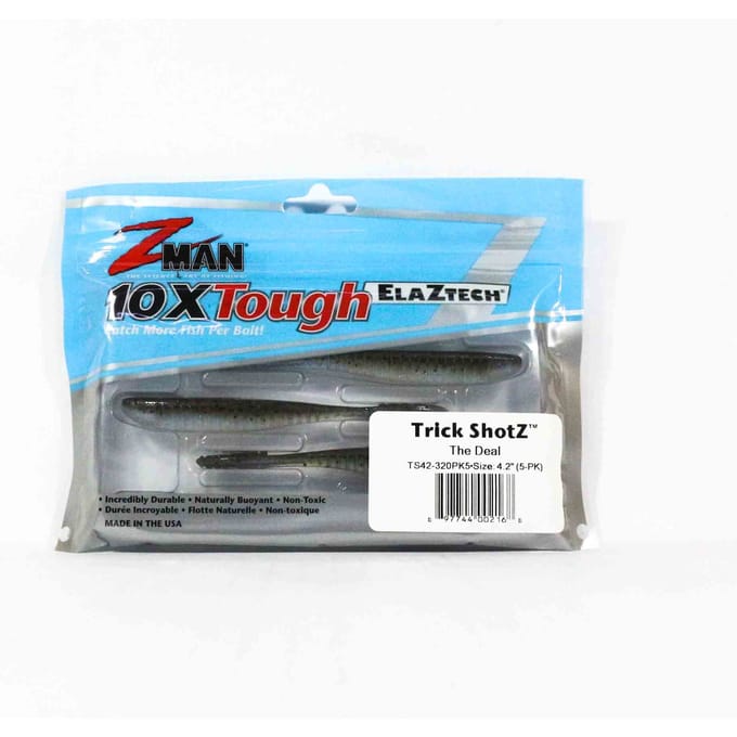 Zman zachte kunstaas Trick Shotz 4,2 inch 6/pack De deal (2168)
