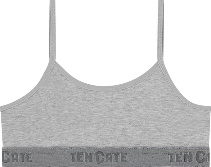 Ten Cate Basics bh top grey melange voor Meisjes | Maat 122/128