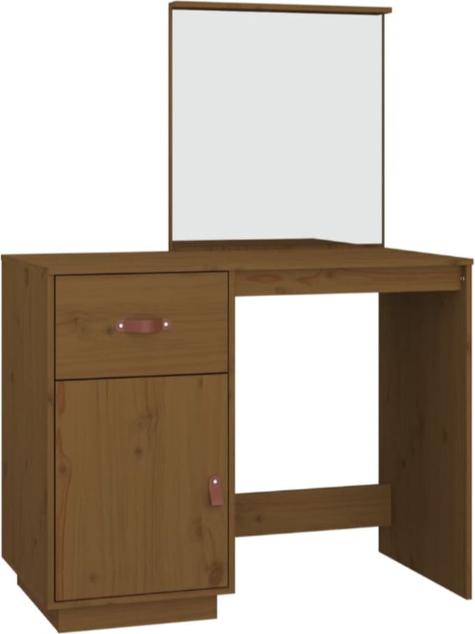 Kaptafel 95x50x134 cm massief grenenhout honingbruin