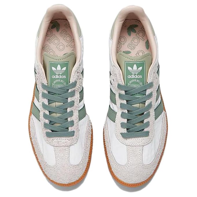 Adidas Samba OG Cloud White Silver Green
