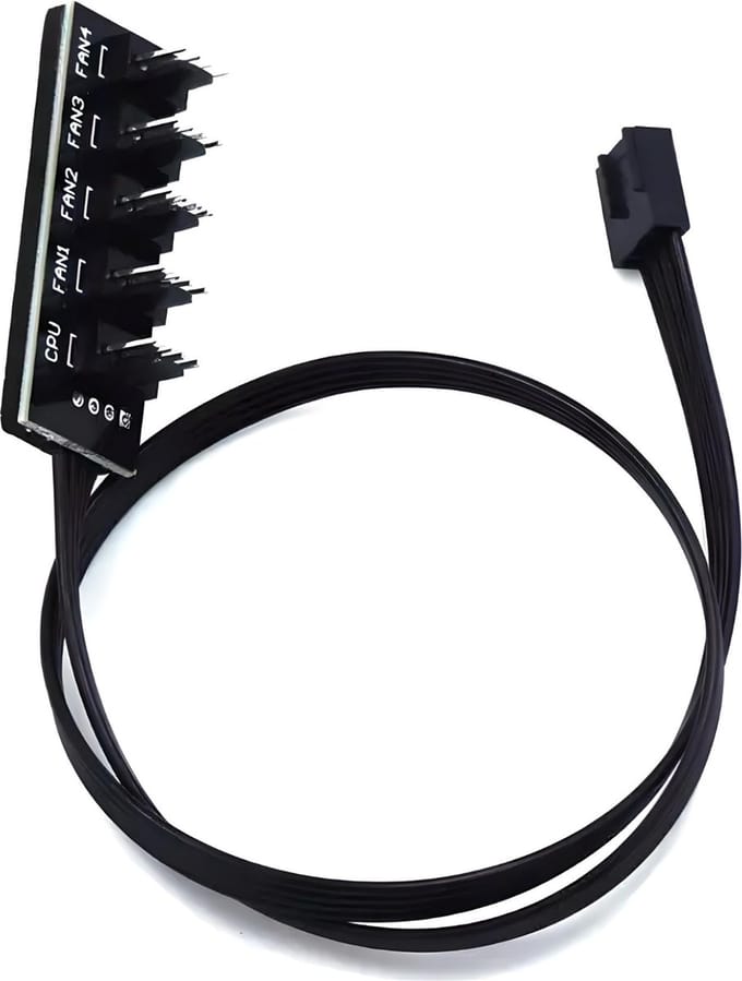 Nereb 1-to-4 PWM Fan Hub - Verloopadapter voor ventilator