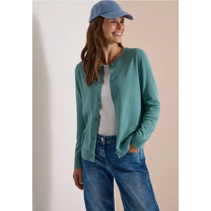 Vest met ronde hals en knoopsluiting
