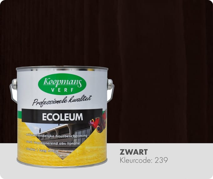 Koopmans Beits Ecoleum - Semi-dekkend - 2,5 liter - Zwart