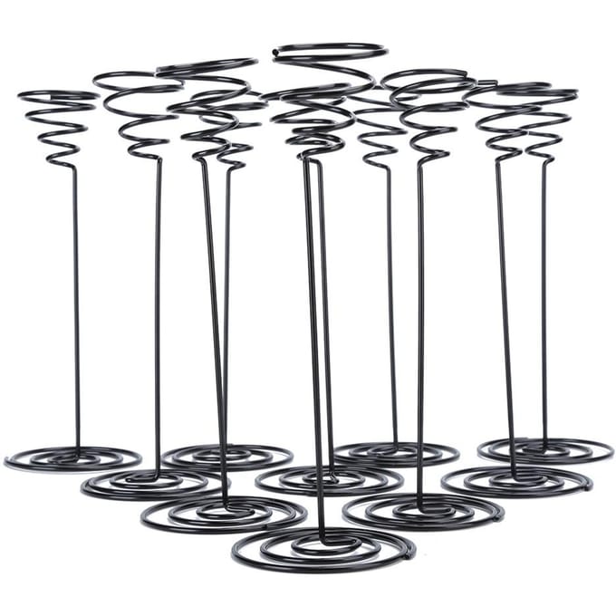 10 stuks tafelmodel plantenbak, modieuze luchtplantstandaard, containerdisplayrek black