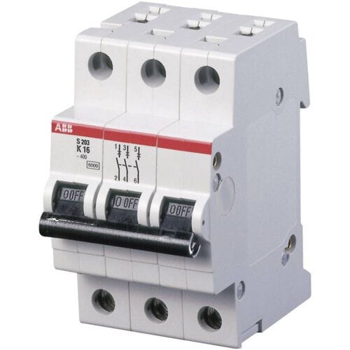 ABB 2CDS253001R0537 S203-K32 Zekeringautomaat 3-polig 32 A