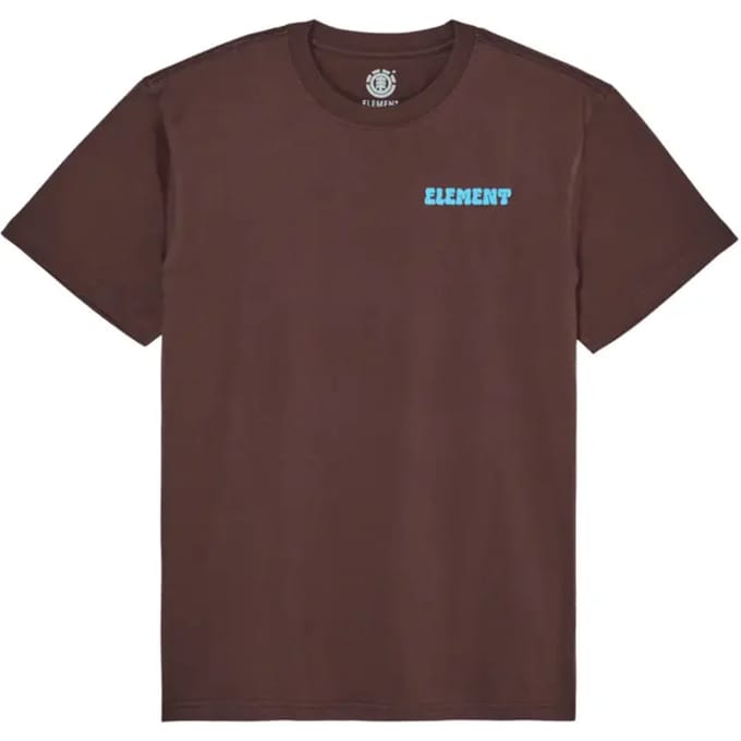 Element Pleasure T-shirt Met Korte Mouwen Bruin L Man