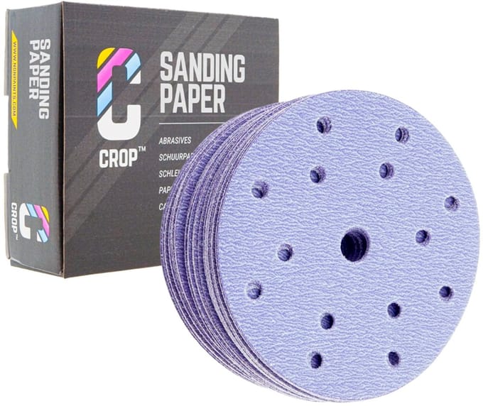 CROP Purple Ceramic Schuurschijf 150mm korrel 150 - 50 stuks
