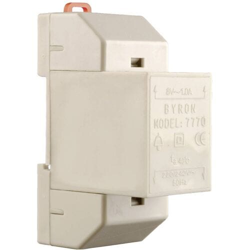 Byron 00.640.99 DIN-rail transformator voor Accessoires voor deurintercom Kabelgebonden Wit