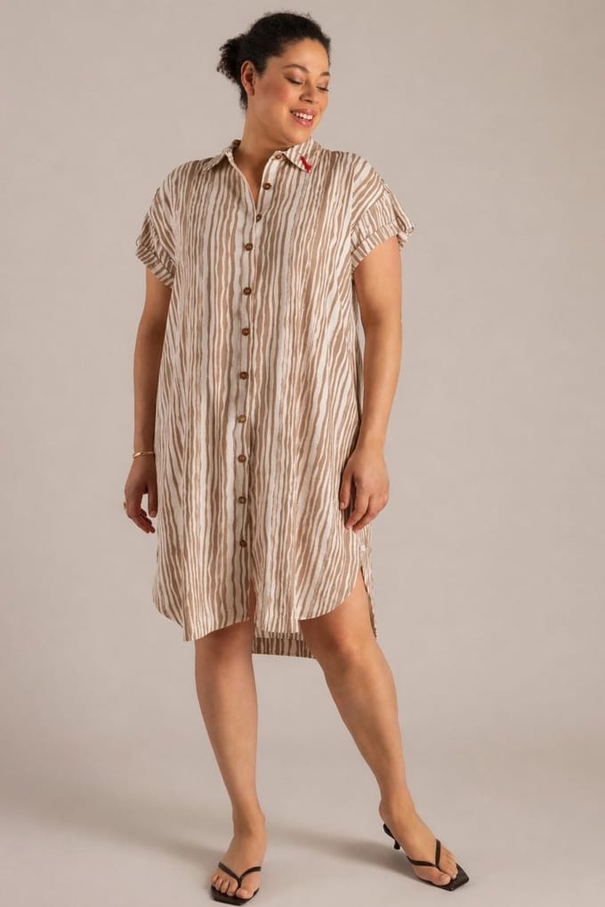YEST CURVE YCTeuny Essential One pieces - Summer Taupe/Multi C - maat X-0(44)