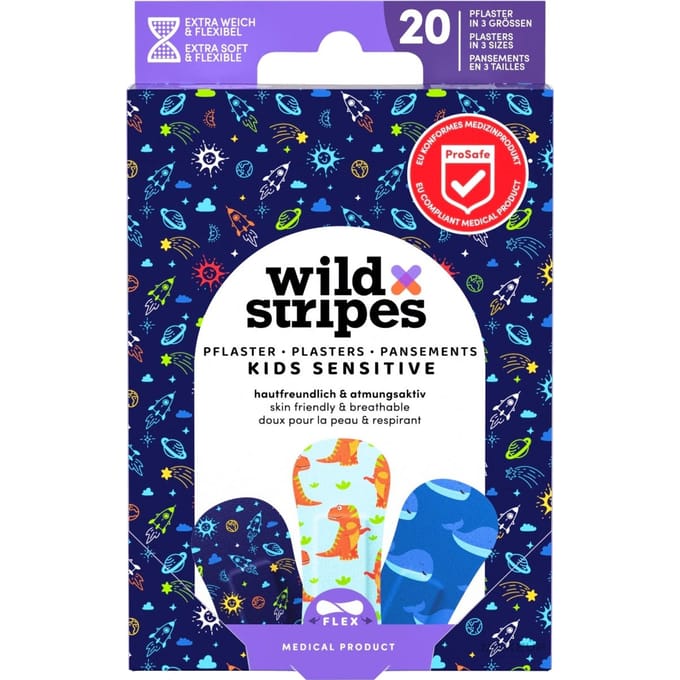 Wild Stripes Pleisters Kids Sensitive Space - 20 stuks