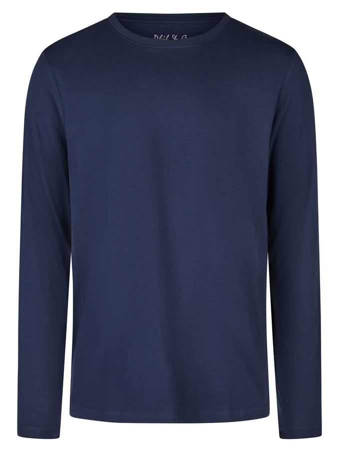 Phil & Co Heren Pyjama Set Lang Blauw/Grijs Geruit - Maat XXL