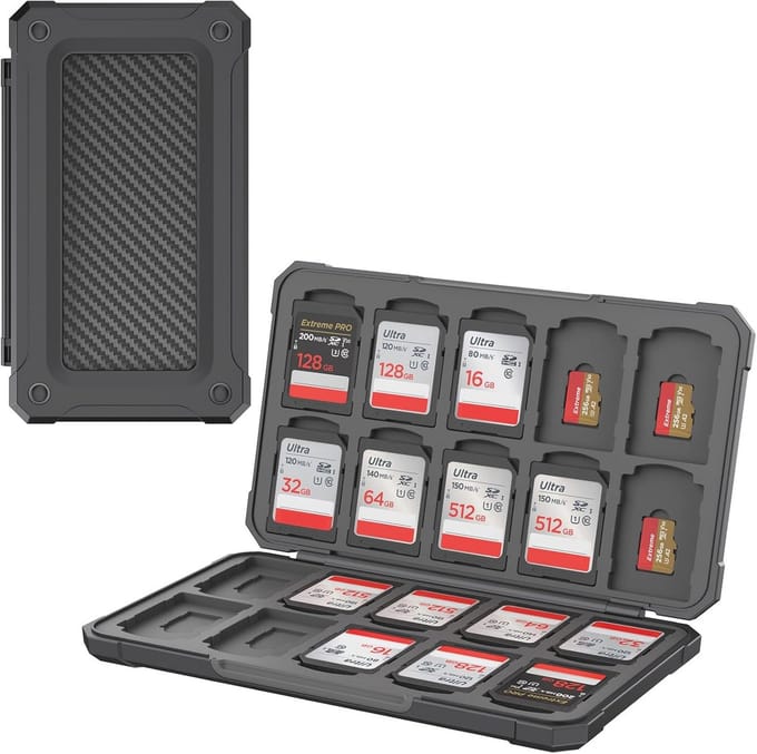 SD Kaart Houder voor 20 SD en 20 Micro SD Kaarten