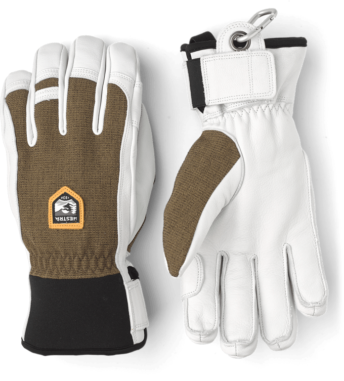 Hestra Army Leather Patrol, skihandschoenen olive