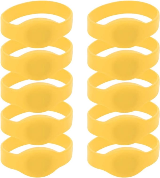 Toegangscontrole Polsband - RFID Armband - Veilige Toegang - ISO 14443 Standaard - 10 Stuks - Gemengde Kleuren