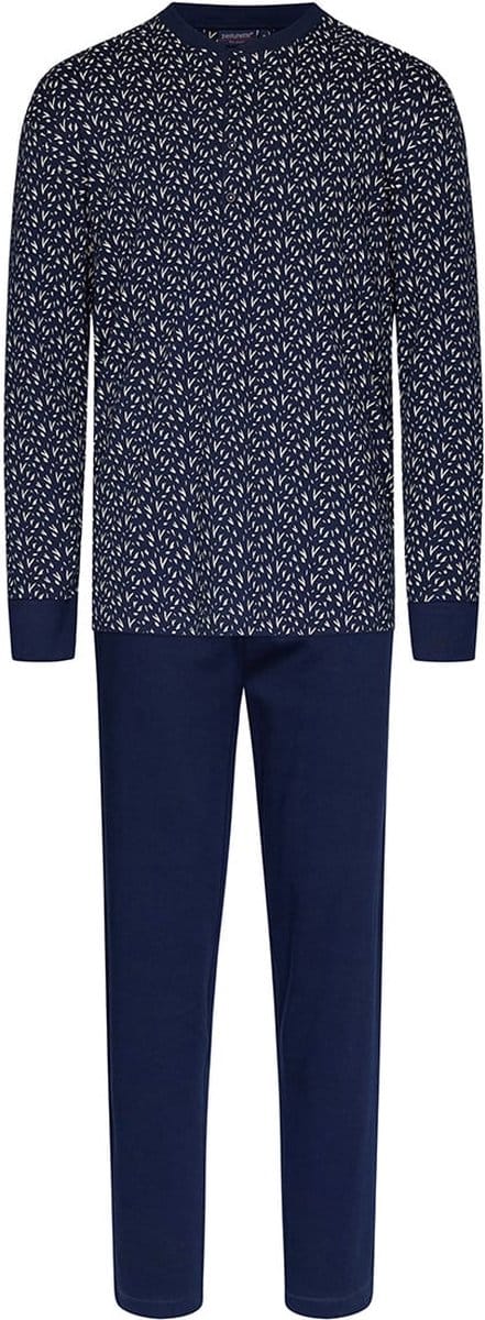 Katoenen herenpyjama met knopen 'cool fashion dashes'