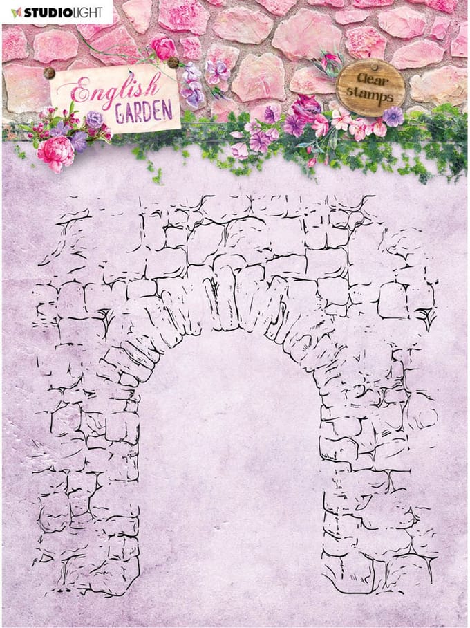 Stempel - Clear stamp - Studio Light - 14x14cm English garden nr.434