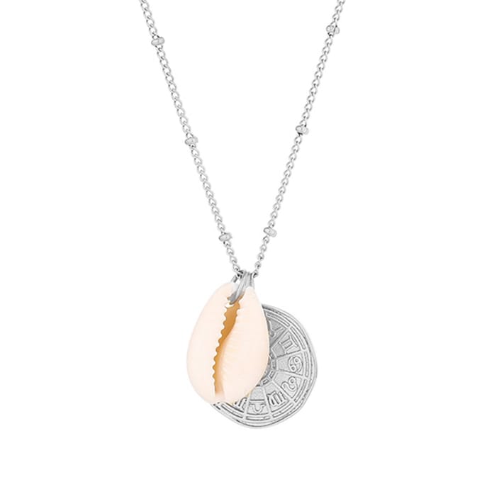 Victorious Dames Ketting - Zilver - Model: Zodiak Schelp