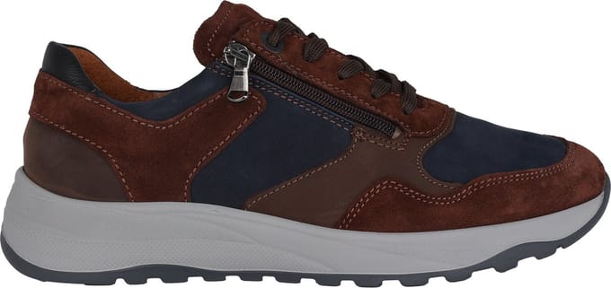 Waldläufer K-John - heren sneaker - Bruin - maat 46.5 (EU) 11.5 (UK)