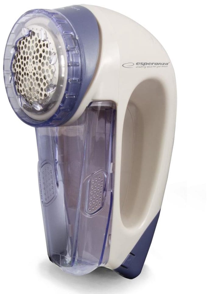 Esperanza FUZZ - Stoffen Defuzzer - Wit-Violet - 3 Wieldende Mesjes - Ergonomische Handgreep