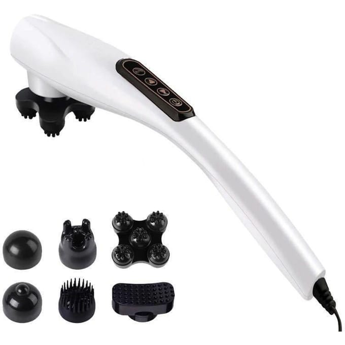 Cervicale wervelkolom, taille en rug full body massageapparaat - handbediend elektrisch rugmassageapparaat, percussie vibratieapparaat