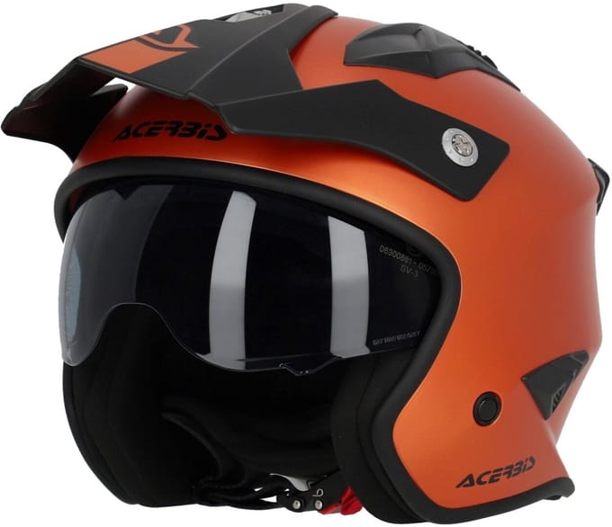 Acerbis Aria Metallic Mat Oranje Jethelm - Helm