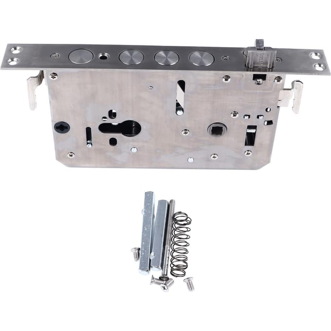 Deurvergrendelingscilinder Multifunctionele mechanische en vingerafdruk deur insteekslot gray