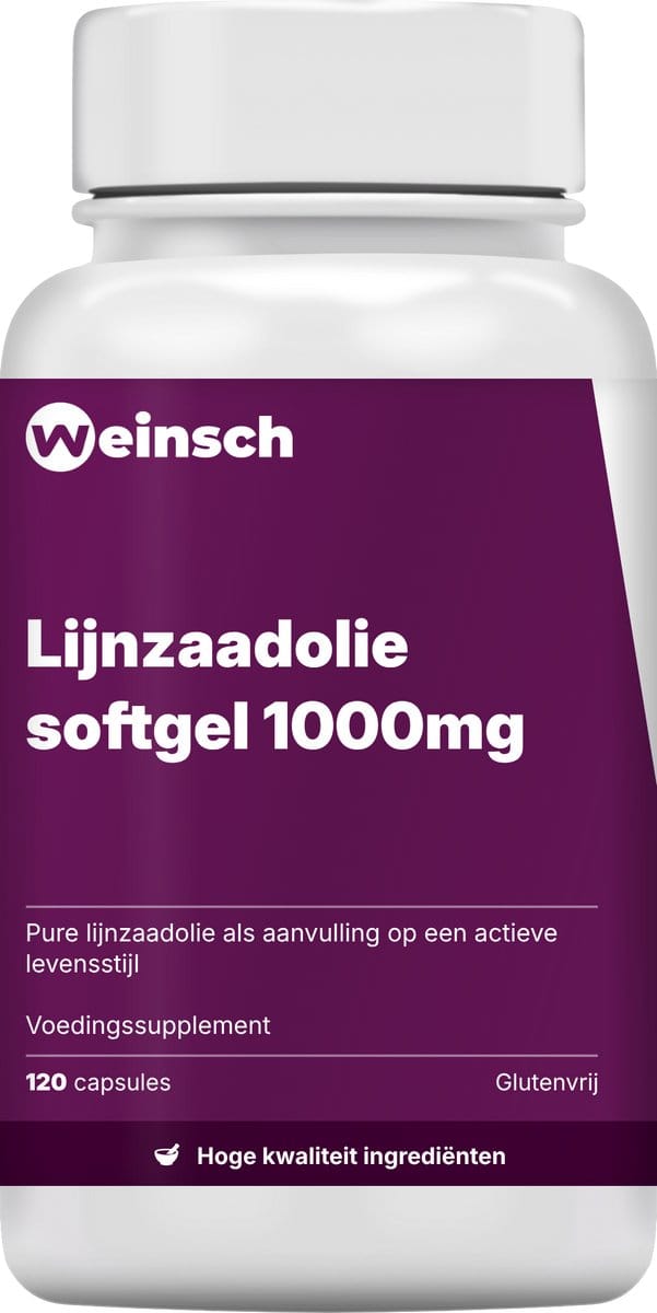 Weinsch Lijnzaadolie softgel 1000mg | 1400mg | 120 softgels