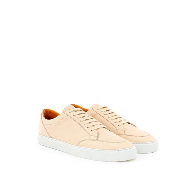 Burberry Roze Leren Lage Sneakers