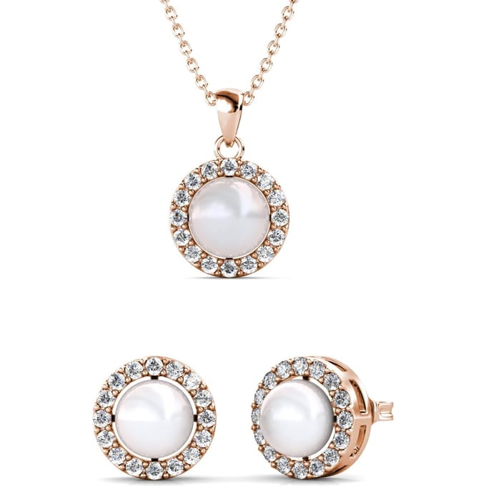 Circlet Parel Sets - Roségoud en Kristal