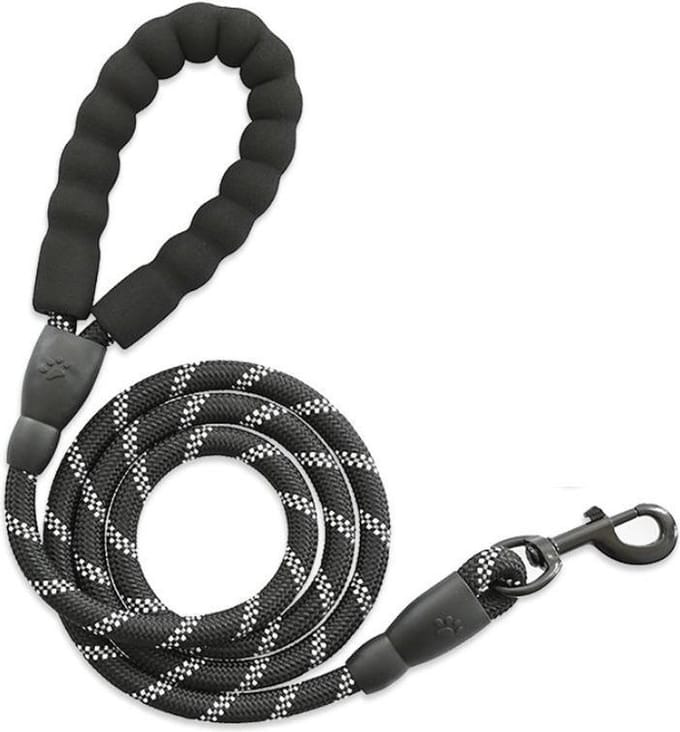 Hondenriem - Hondentuig - Leiband - Zwart - 300cm