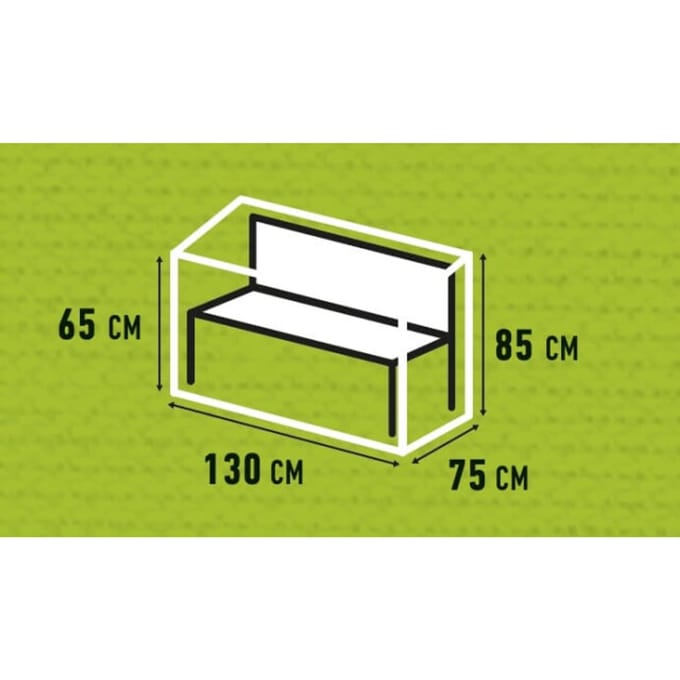 Madison - Afdekhoes - tuinbank - 130x75x65 - cm - grijs