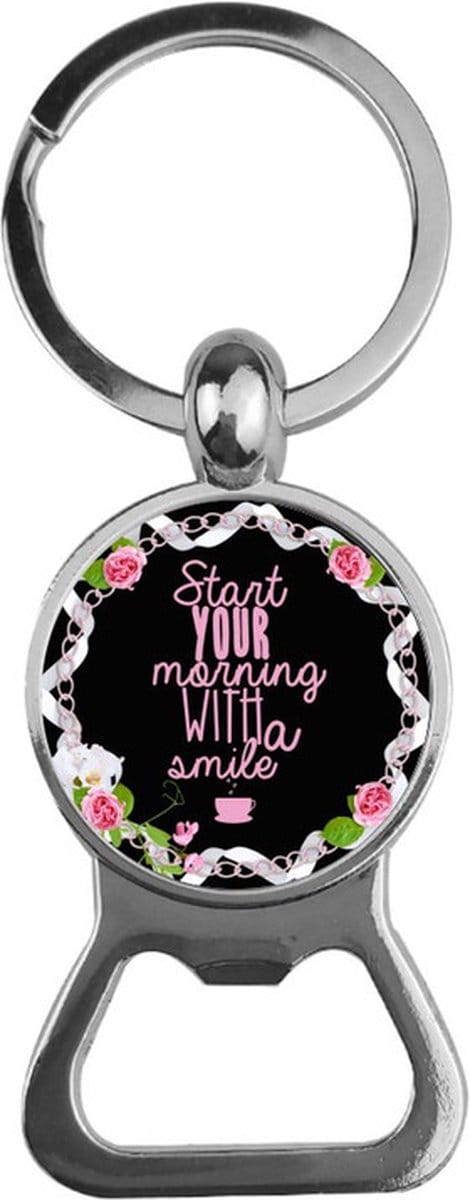 Bieropener Glas - Start Your Morning With A Smile