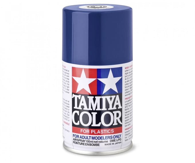 Tamiya Hobbyverf Acrylverf - TS-15 Blue - Gloss - Acryl Spray - Verf spuitbus - 100 ml