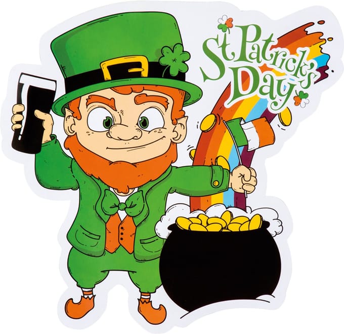 St Patrick day wanddecoratie.
