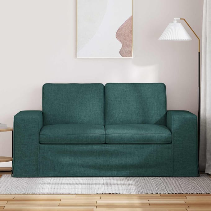 vidaXL - Bank - Donkergroen - 162 - x - 80 - x - 82 - cm - Stof