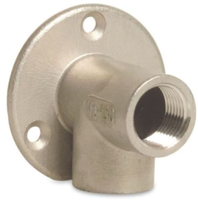 RVS Fitting, Draadfitting, Wandbocht 3/4 Inch, V2A Hoekstuk