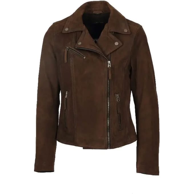 Leren jas voor vrouwen Oakwood Clips