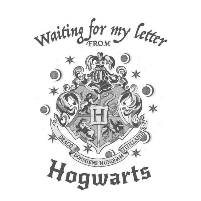 Harry Potter Waiting For My Letter T-shirt - Wit - M