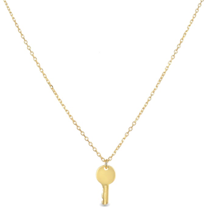 Luxenter Sterling Zilver 925 halsketting afgewerkt met 18K geel goud - Dikar