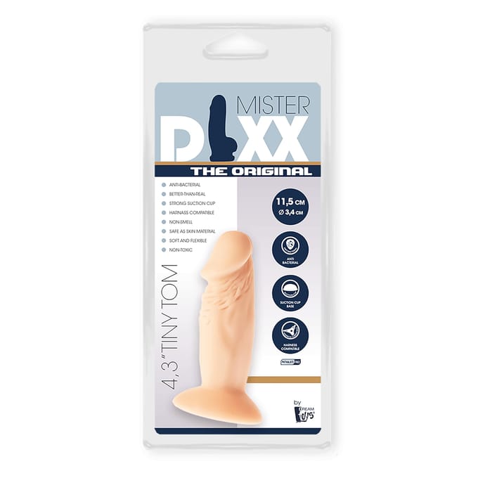 Dreamtoys Mr. Dixx Tiny Tom 4.3 inch dildo - beige - 11.5 cm