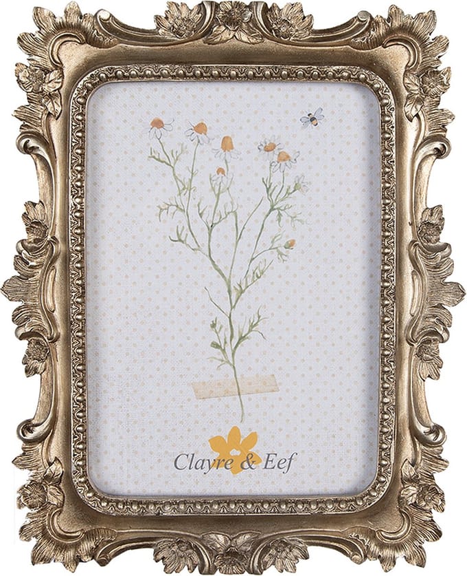 Clayre & Eef Fotolijst 13x18 cm Goudkleurig Kunststof