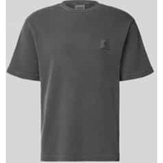 T-shirt met structuurpatroon model 'Nelson'